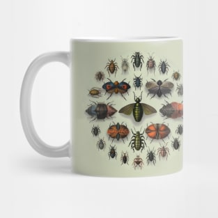 Circular Vintage Insect Entomology Mug